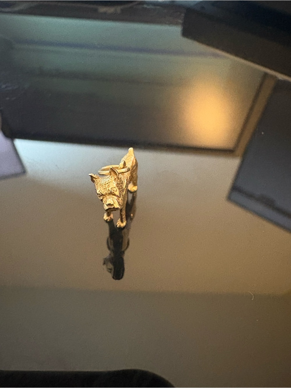 Vintage 14k Gold Boston terrier Charm - Picture 7 of 9